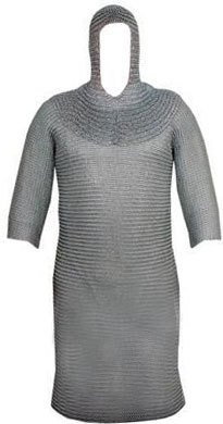 Medieval Chainmail & Hood Set