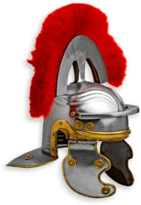 Medieval Roman Centurion Helmet with Brush 