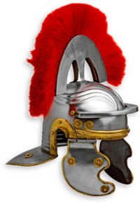 Medieval Roman Centurion Helmet With Brush 