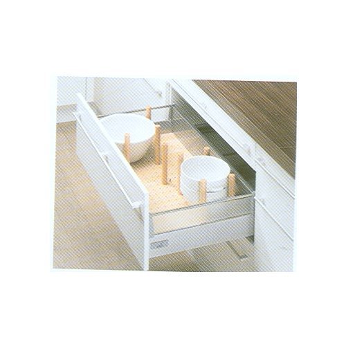 OrgaStore Exclusiv 7 - Beech Multiplex, 500-800 mm Width, 450-550 mm Depth, Beige | Easy Install, Space Saving, Customizable, Durable Wood, Neat Storage