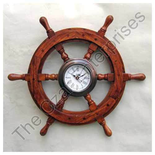 Ship Wheel Clock
