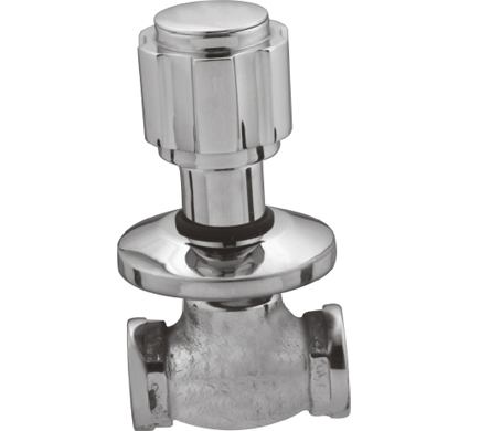 In-Wall Stop Valve 1/2 - Color: Silver