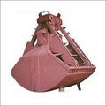 Grab Buckets - High-grade Wear Resistant Steel, Red Color | Hydraulic & Mechanical Control, Interchangeable Teeth, Excellent Load-bearing Capability