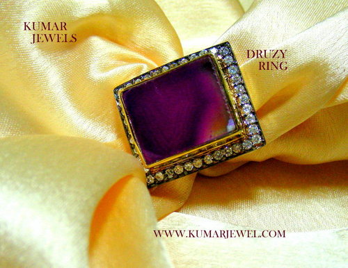 PURPLE ROSE RING.