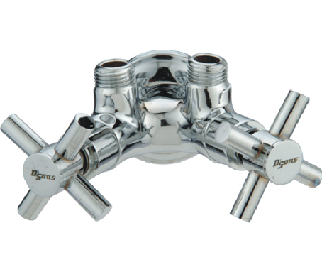 Twin-Outlet Angle Tap