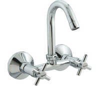 Sink Mixer - Brass Metal Creation, 15mm Round Shape | Triple Nickel Plated, 100% Pressure Tested, Ceramic Cartridge With 2100 Days Warranty