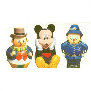 Fat Man-Micky Mouse-Policeman Dustbins