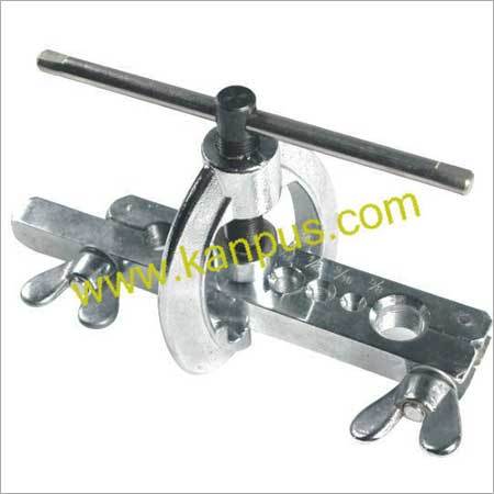Tool - Metal Compact Silver Adjustable Clamp | Durable Build Easy Operation Secure Grip Precise Flaring T-Handle
