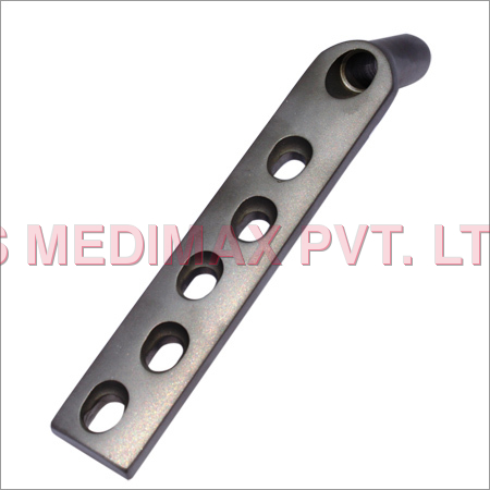 DHS Barrel Plate - Stainless Steel/Titanium, 130°-150° Angles, 46-366mm Length, 6-22 Holes, Polished Finish, Biocompatible Durable Design