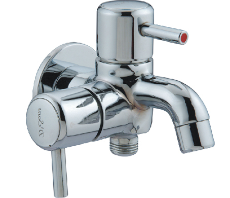 Twin-Output Bib Cock