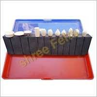 Polishing Felt Bobs - Wool Felt, 30 Mm Length, 6 Mm Shank Size, White Color | High Efficiency, Perfect Finishing, Durable Life, Pack Of 12 In Plastic Case