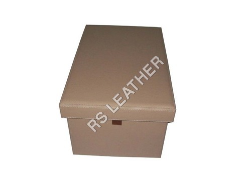 Leather Storage Basket