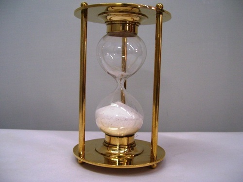 Antique Reproduction Brass Sand Timer