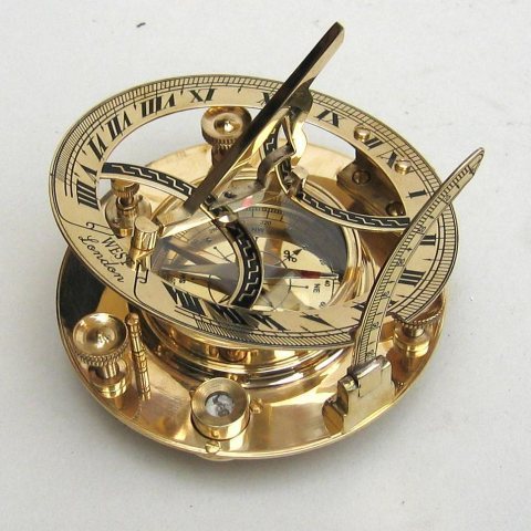 Sundial Compass Brass
