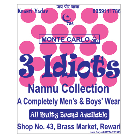 3 Idiots - Cotton, Multiple Sizes, Various Colors | Men's and Boys' Stylish Durable Wear