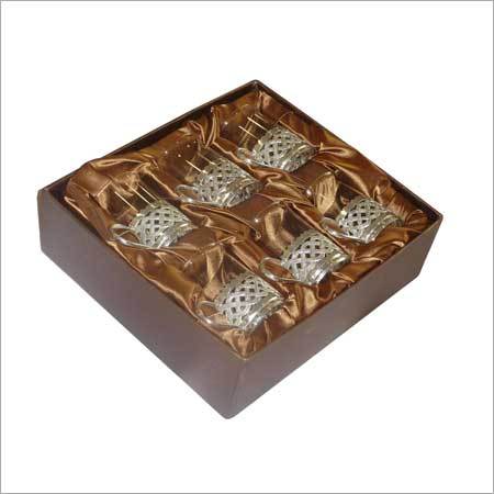Silver Plated Glass Gift Articles