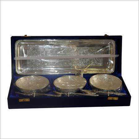 Elegant Silver Plated Bowl Set