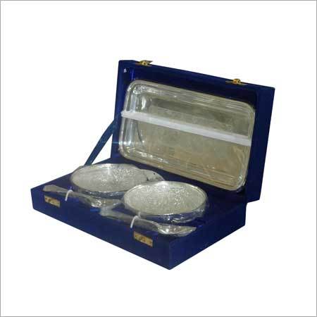 Silver Plated Ice Cream Bowl Set