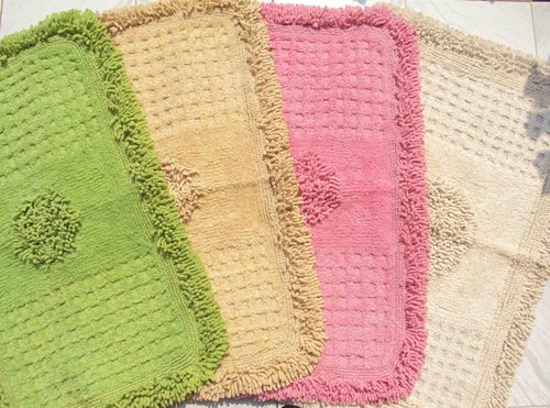 Border Chenille Shaggy Bathmat