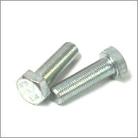 Silver Hex Bolt Full Thread