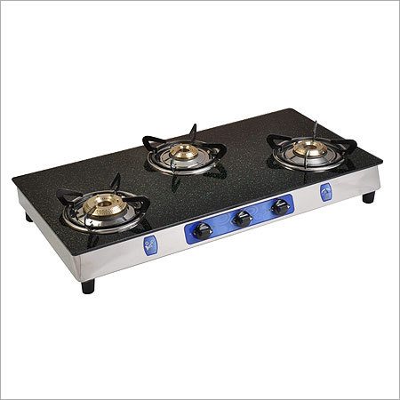 Three burner glass stove