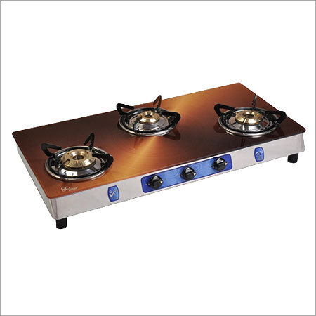 Three burner glass stove