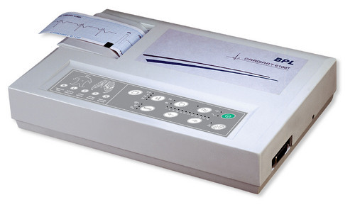 Portable ECG Machine - Single Channel Recording, Lightweight & Portable Design | Automatic & Manual Modes, Dual Power Supply, Thermal Print on 50mm Paper