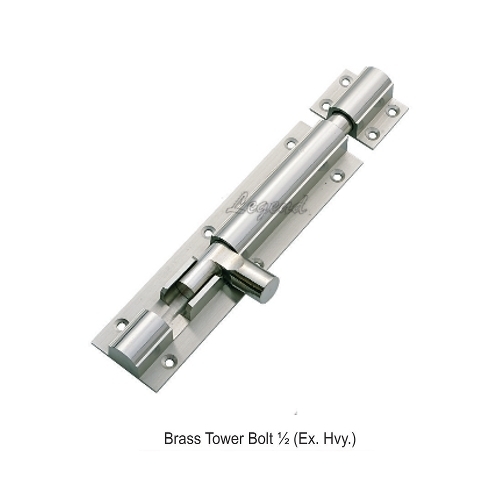 1/2 Brass Tower Bolt Extra Heavy