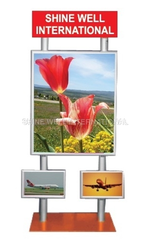 3 Tier Standee With 2 Pole