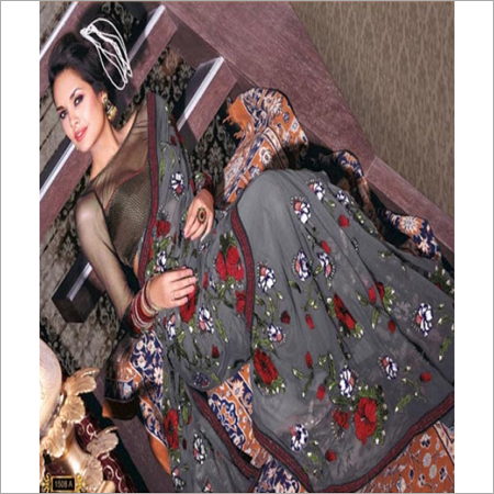 Embroidered Party Wear Sarees