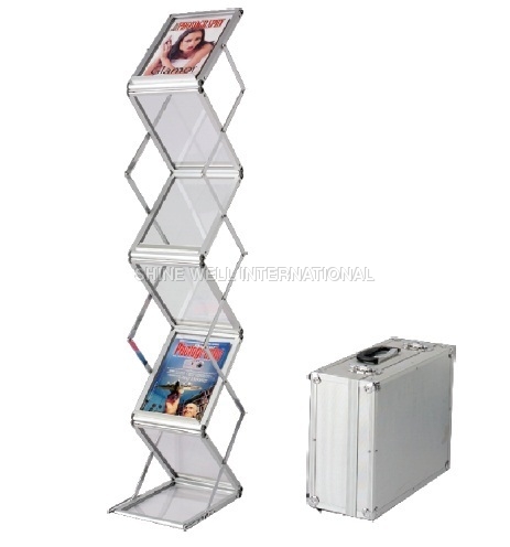 Folding Cross Catalogue Stand