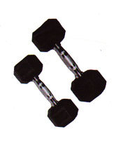 Fixed Rubber Dumbbell