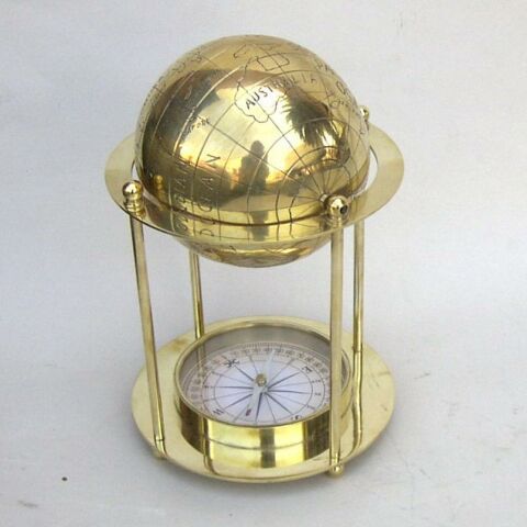Brass Compass Globe