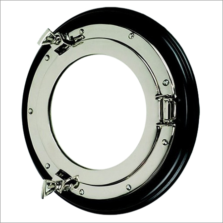 Nickel Porthole Mirror