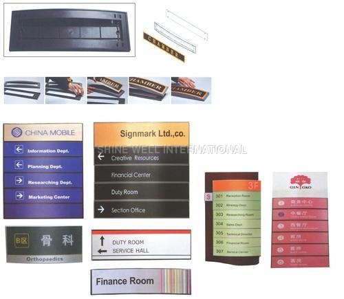 Curved Interior Signage Frame