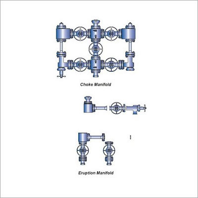Choke & Kill Manifold - H2S Service NACE MR-01-75 3.1/8 x 5000 PSI CWP with Adjustable & Positive Chokes 8 Gate Valves Dual Pressure Ports for Upstream & Downstream Measurement