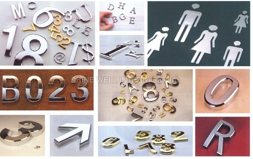 ABS Electroplating Letter / Number & Toilet Logo