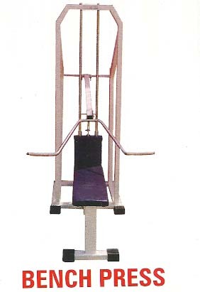 BENCH PRESS - Steel, 150x100x180 cm, White | Strength Training, Muscle Building, Chest Exercises, Easy Assembly