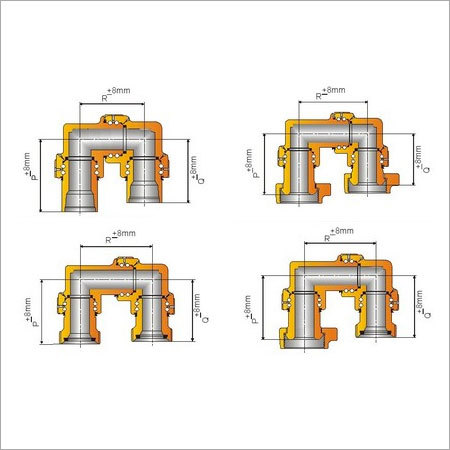 Short Sweep Swivel Joint - Stainless Steel, Size P: 1 to 4 Inches, Industrial Use, Reliable End Connection for Surface Casing Attachment