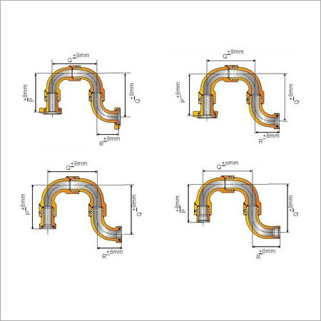 Long Sweep Swivel Joint - 80mm, Stainless Steel & Mild Steel | Industrial Use For Surface Casing Attachment