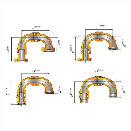 LONG SWEEP SWIVEL JOINT STYLE - 50 - Stainless Steel & Mild Steel, 50mm Size, Union End Connection for Surface Casing Attachment