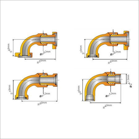 Long Sweep Swivel Joint - Stainless Steel & Mild Steel, 30mm Size | Industrial Application For Surface Casing String Attachment