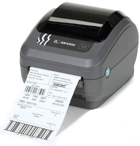Zebra GK420d(GK42-202510-000) Barcode Printer - 203 dpi, 5 ips, Max Print Width 4.09", USB, Serial | Compact, Direct Thermal, Fast Print, Versatile Use