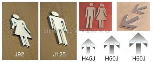 ABS Electroplating Arrow / Toilet Logo