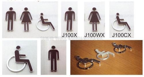 Leather Replica Toilet Signages