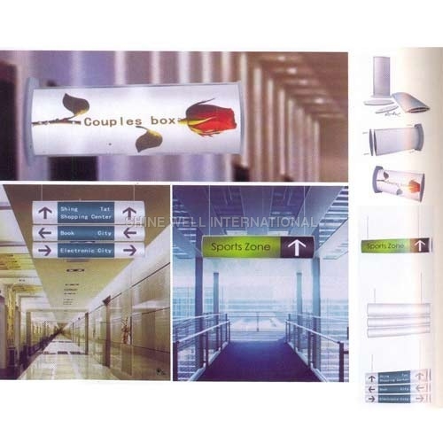 Arc Double-Sided Hanging Sign (Aluminum Name Plate