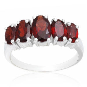 Efive Stone Ring For Engagement Birthstone Garnet Gender: Women