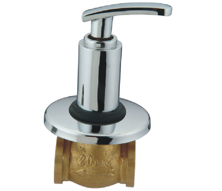 Flush-Mounted Stop Valve 1/2 - Color: Silver