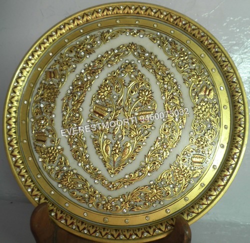Round Marble Plates