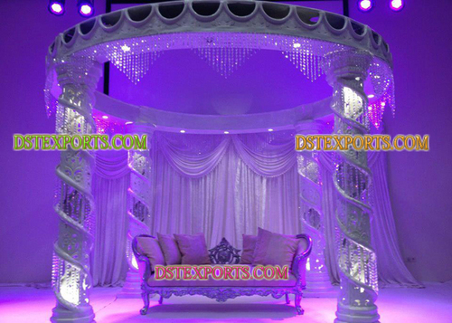 Wedding Fiber Crystal Mandap